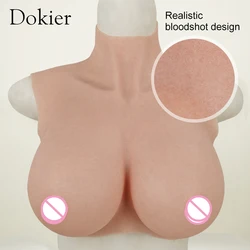 Dokier Realistic Silicone Breast Forms Fake Boobs Tits Shemale Transgender Sissy Drag Queen Crossdresser Breastplates Cosplay