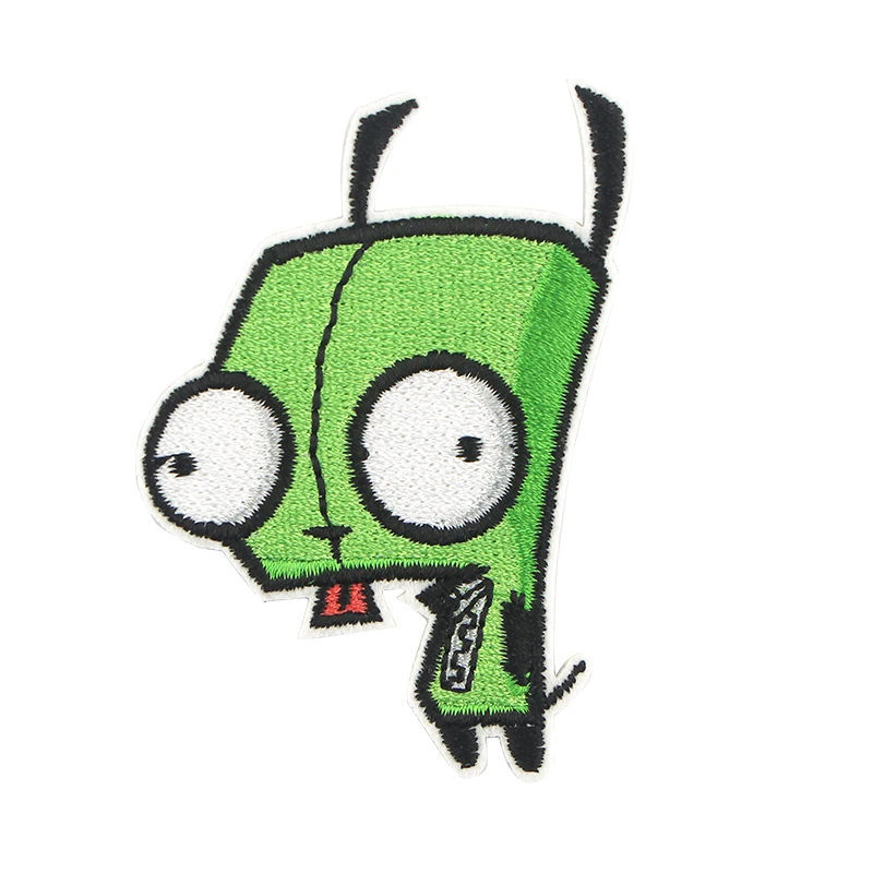 Patch brodé de dessin animé Alien, pour vêtements, vestes, Patch thermoadhésif, bricolage, fer sur Patch, accessoires autocollants appliqués