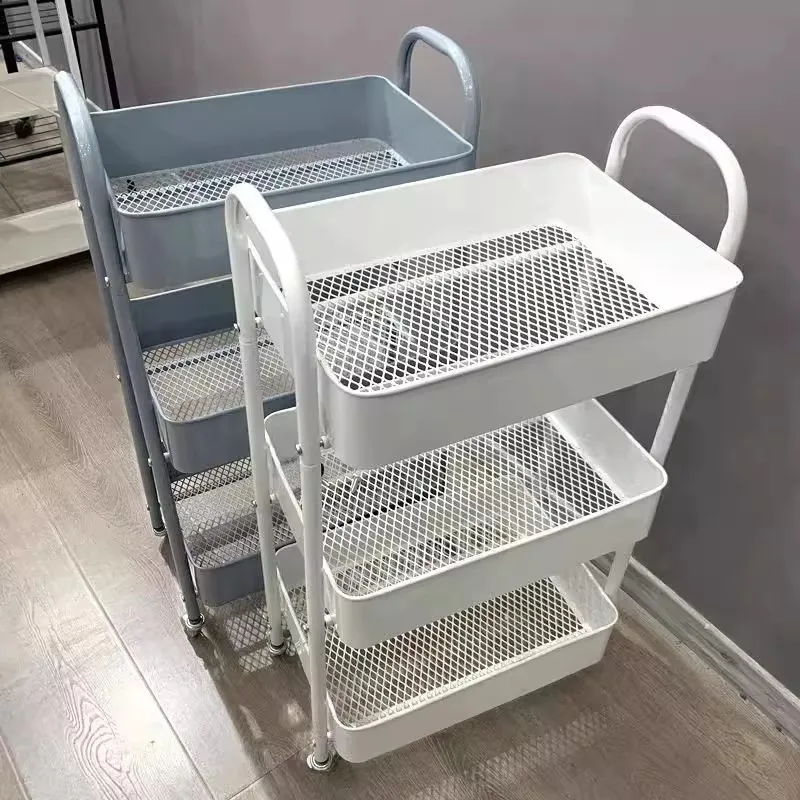 Stroller Shelf Kitchen Floor to Floor Bedroom Multi-layer Baby Snacks Mobile Bathroom Toilet Kitchen Shelf