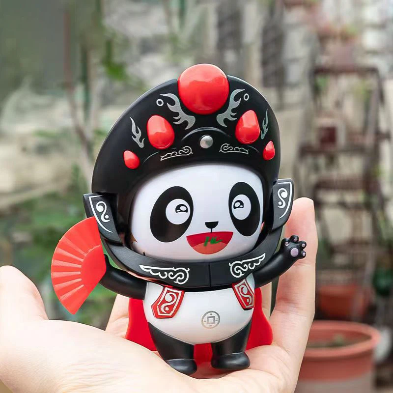 Chinese Style Sichuan Opera Face Changing Doll Panda Ornament Peking Opera Mask Doll Tourism Gifts Home Decor Crafts