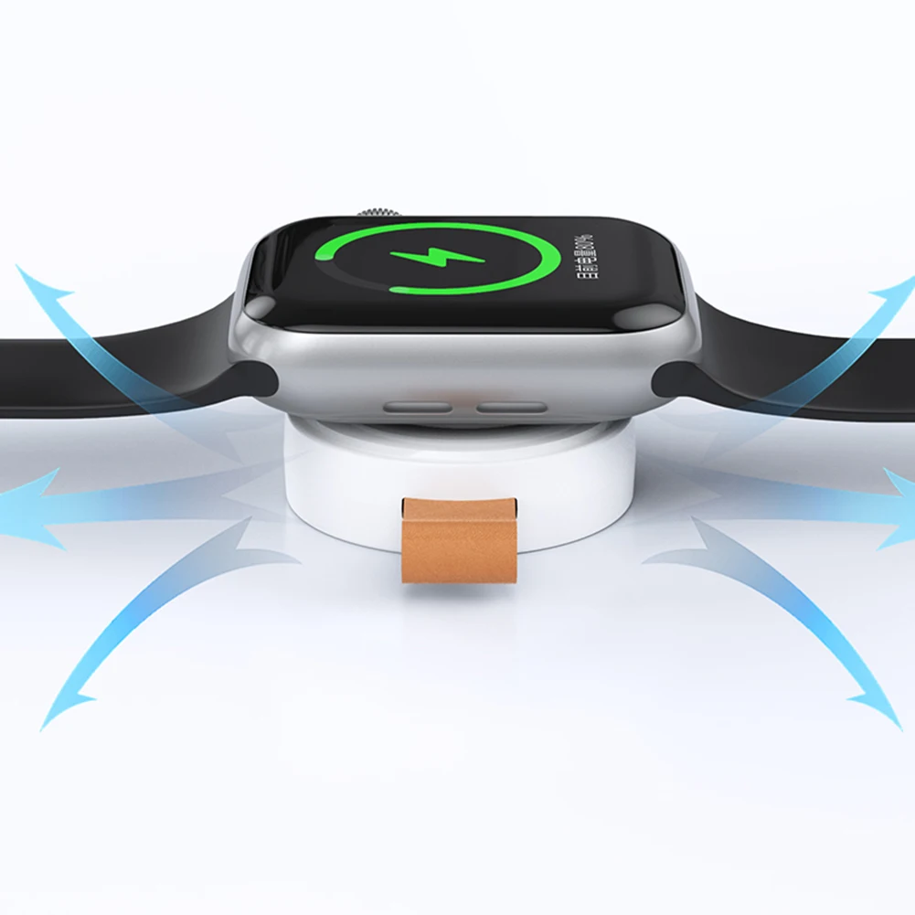

Магнитное беспроводное зарядное устройство, мини-портативное зарядное устройство типа C, дорожное зарядное устройство, зарядное устройство для умных часов Apple Watch 8, 7, 6, 5, 4, 3, 2, 1 SE