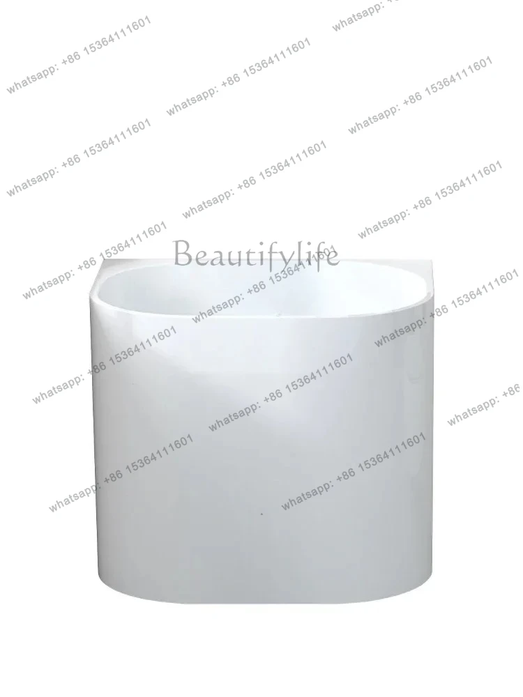 

pg46 New Thin Edge Independent Japanese Deep Bubble Bathtub Small Apartment Mini Household Acrylic Bathtub