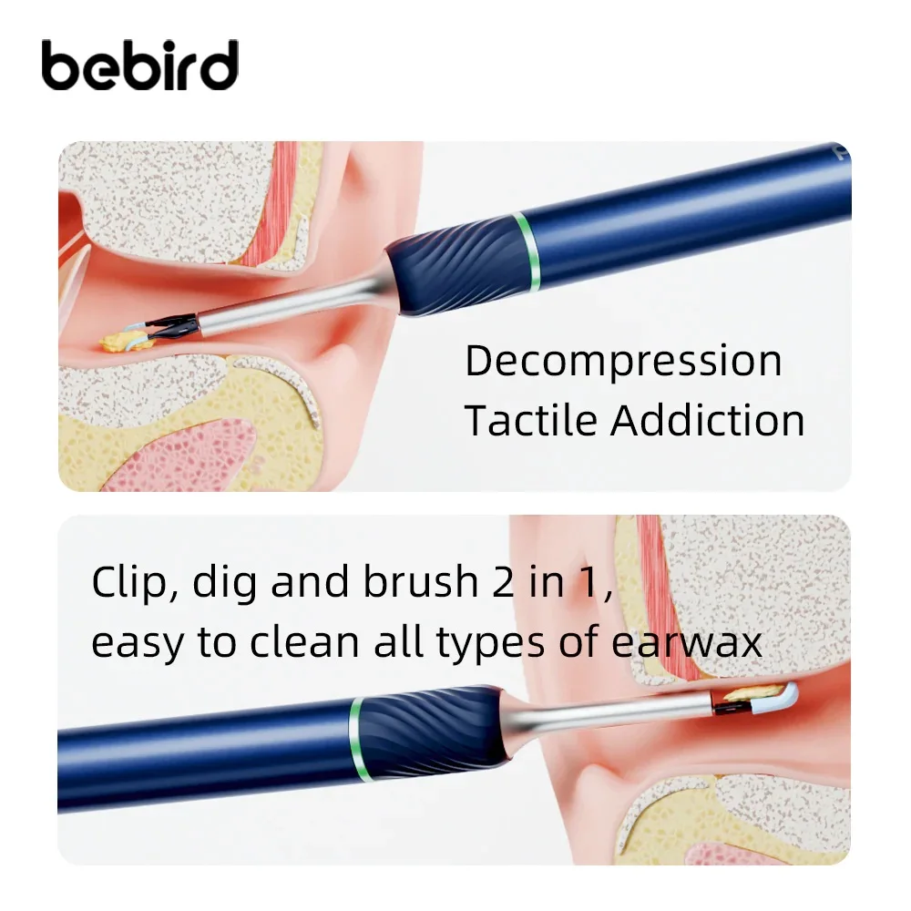 Bebird Note5 Pro Smart Visual Ear Sticks Endoscope Tweezers High Precision Earpick Mini Camera Otoscope Health Care Ear Cleaner