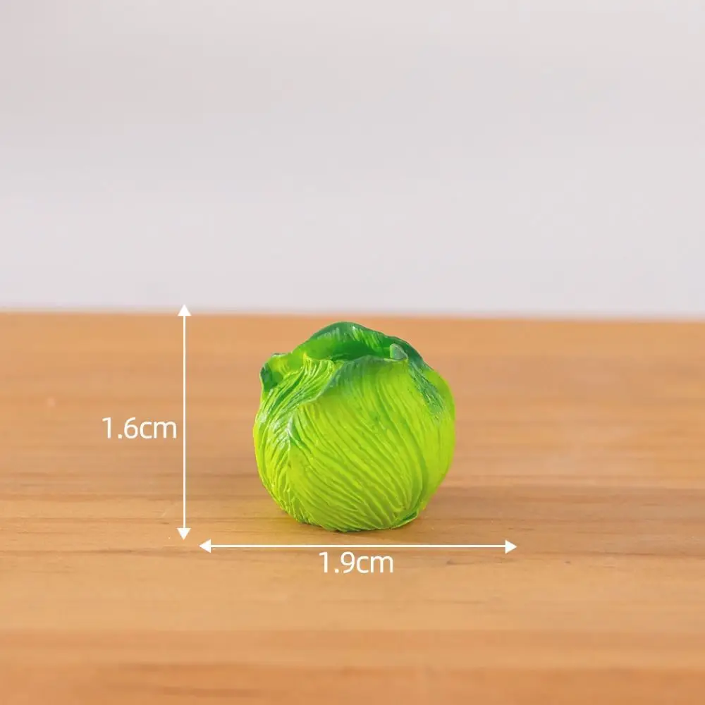 

Cute Vegetable Figurines Miniatures Mini Resin Crafts Simulation Vegetable Basket DIY Realistic Vegetable Model Window Display