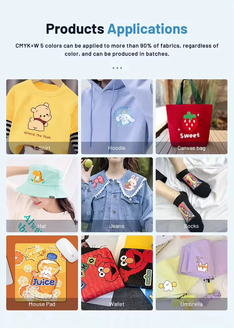 Cheap A3 Dtg Printer Textile Commercial Dtg 3d Printer Xp600 Combo Kit Direct t Shirt Printer Type Dtg Size A3