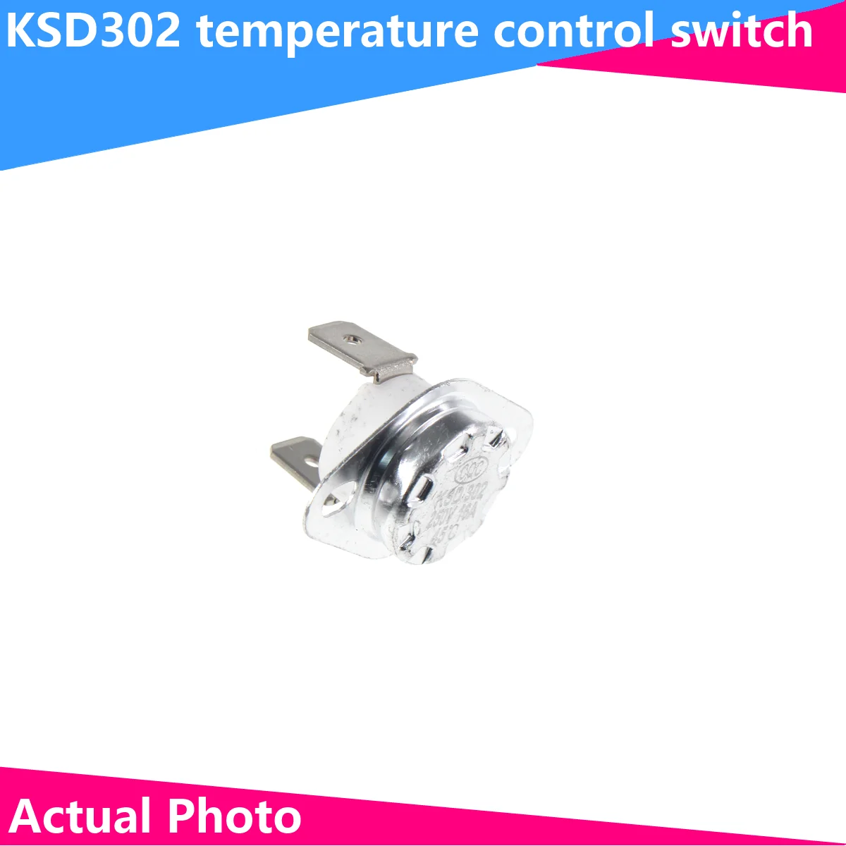 interruptor ceramico da temperatura do termostato normalmente fechado ksd302 normalmente aberto ksd301 ksd302 16a 250v 40180 graus 45 55 60 65 70 75 pecas 2 01