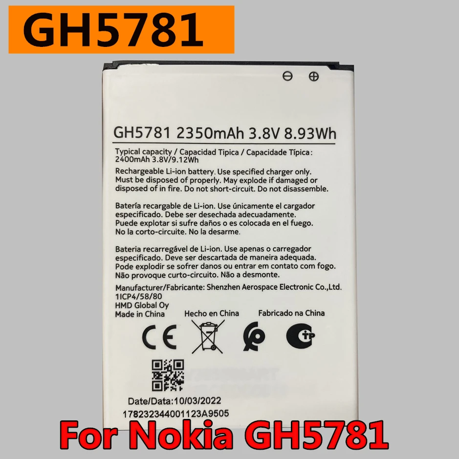 New Original GH5781 2350mAh Battery For Nokia C2 2nd Edition TA-1452 Mobile Phone