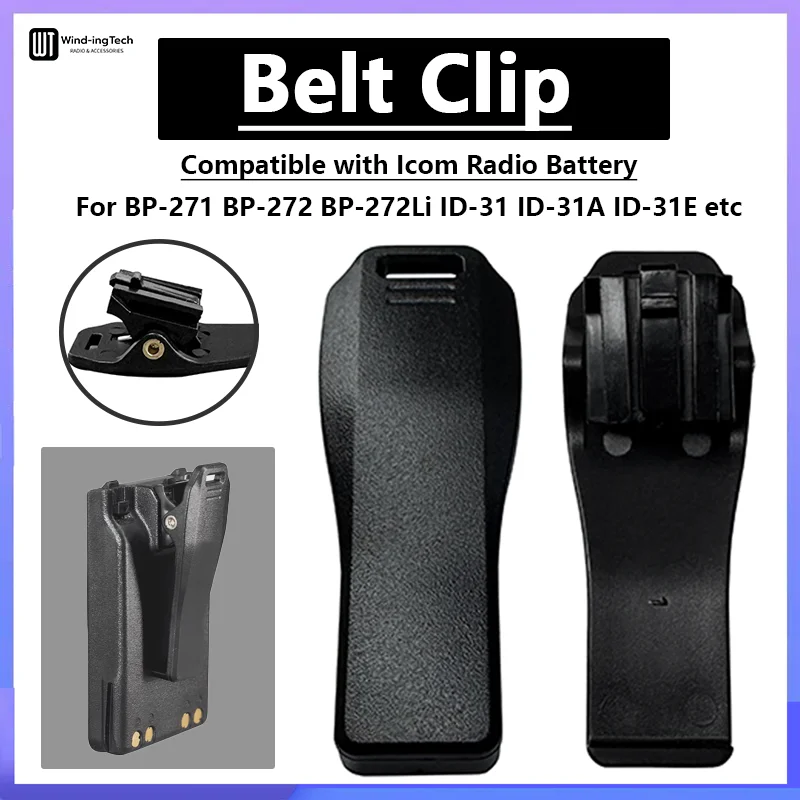 

BP-271 Battery Belt Clip BP-272 Radio Support Clip for ID-31A ID-31E ID-51A IC-705 IP100H IP-501H MB-127 Icom Radio Accessories