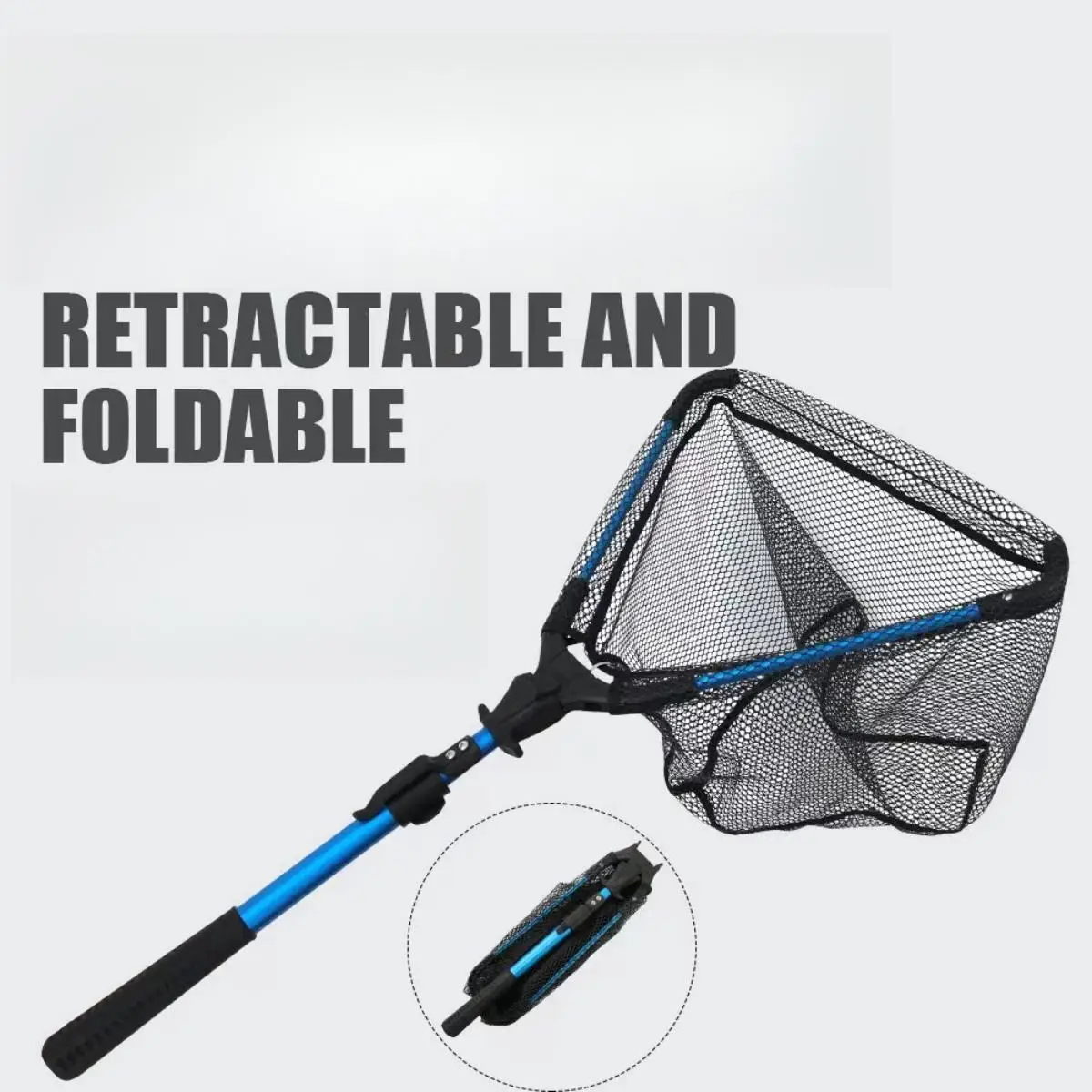 Triangle net folding aluminum alloy integrated fish set combination of a full set of fishing portable fishing net fish net