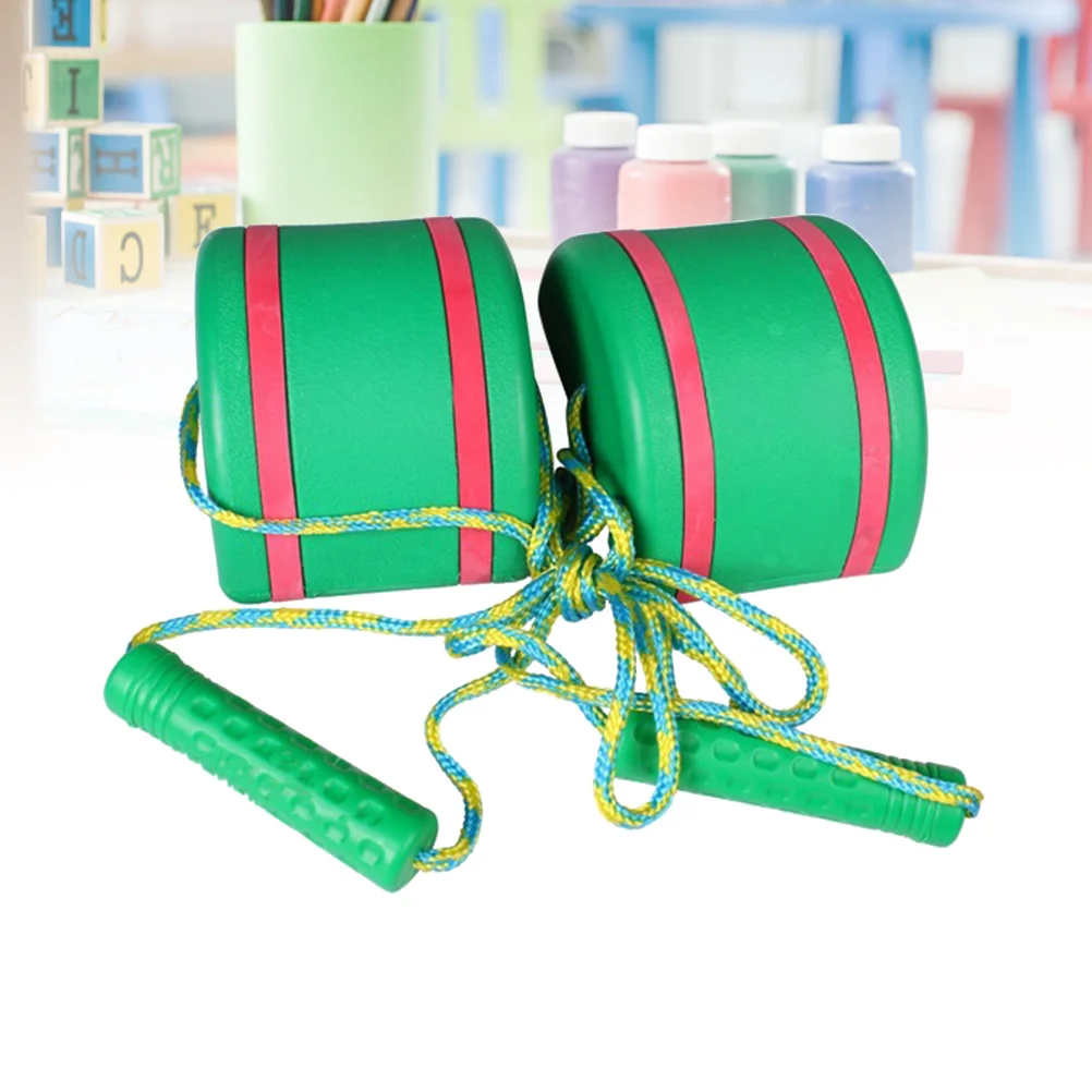 2 pz/set Trampoli Da Salto Camminare Trampoli Salto Divertimento All'aria Aperta Giocattolo Sportivo per I Bambini Bambini (Verde) giocattoli per bambini giocattoli all'aperto