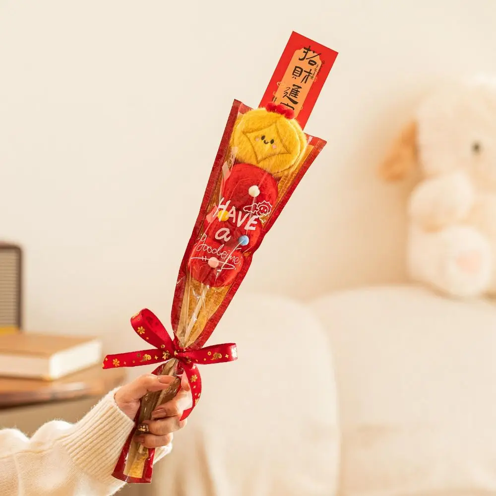 Home Decor Creative New Year Soft Funny Tanghulu Stuffed Red Cute Cartoon Spring Festival