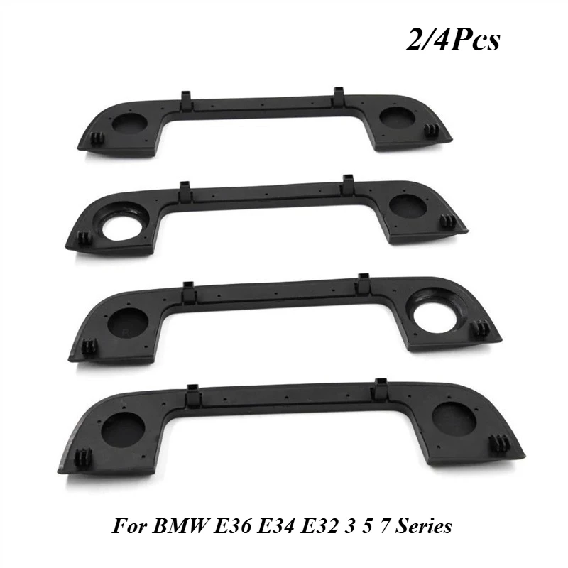 2/4Pcs Exterior Door Handle Kit Covers For BMW E36 E34 E32 3 5 7 Series 51218122442 51218122441 With Rubber Seals Gasket New