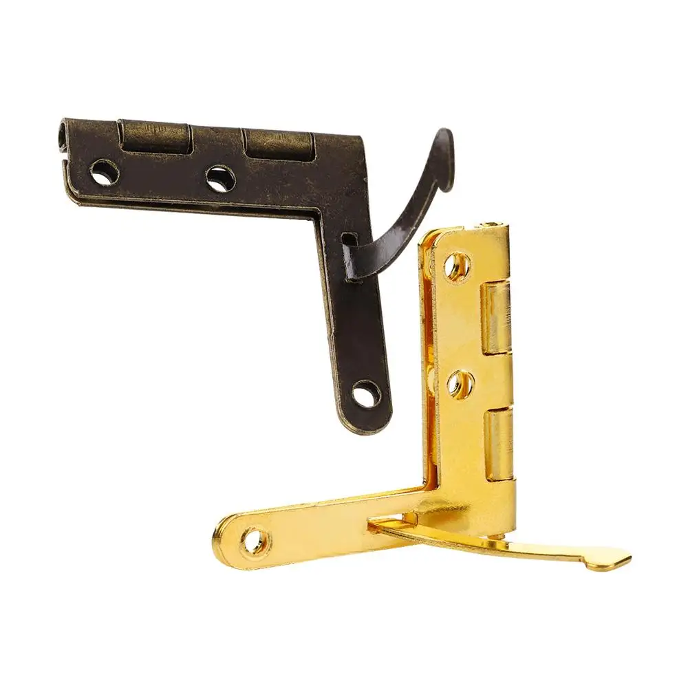 10 قطعة صندوق ساعة النبيذ حافظة مجوهرات المفصلي صندوق خشبي غطاء دعم الملحقات #1