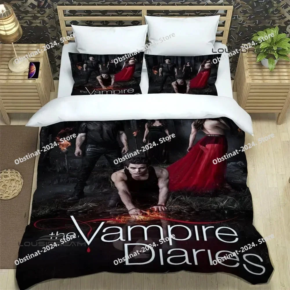 The Vampire Diaries Damon salvatore Bedding Sets exquisite bed supplies set duvet cover bed comforter set bedding room decor