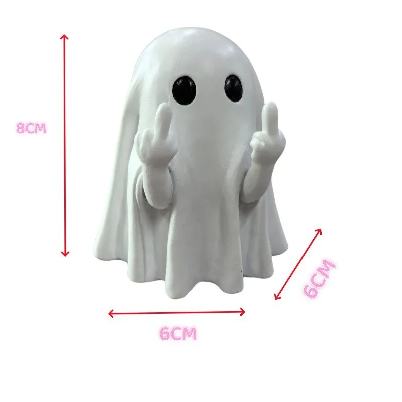 2 Pack Funny Ghost Toilet Bolt Screw Caps Cute Halloween Decor For Toilet Bottom Bathroom Accessory White
