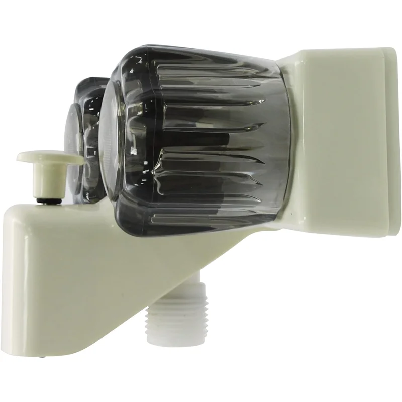 RV Tub & Shower Faucet Valve Diverter With Smoked Acrylic Knobs RV Bathroom Faucets