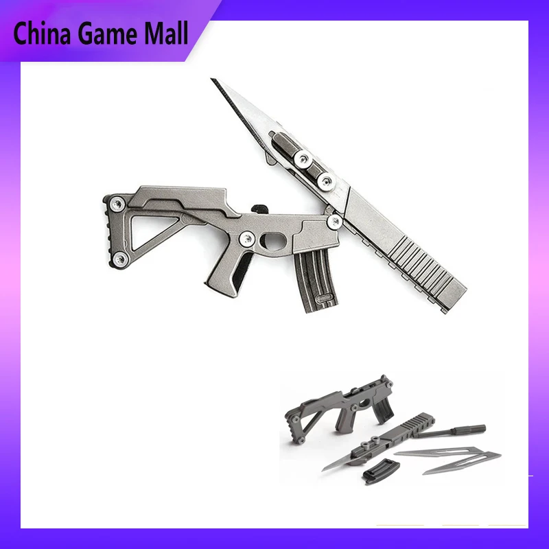 Multifunctional Gun Set Outdoor Tools Assembly Combination Portable Knife Carry EDC Bottle Opener Screwdriver Keychain