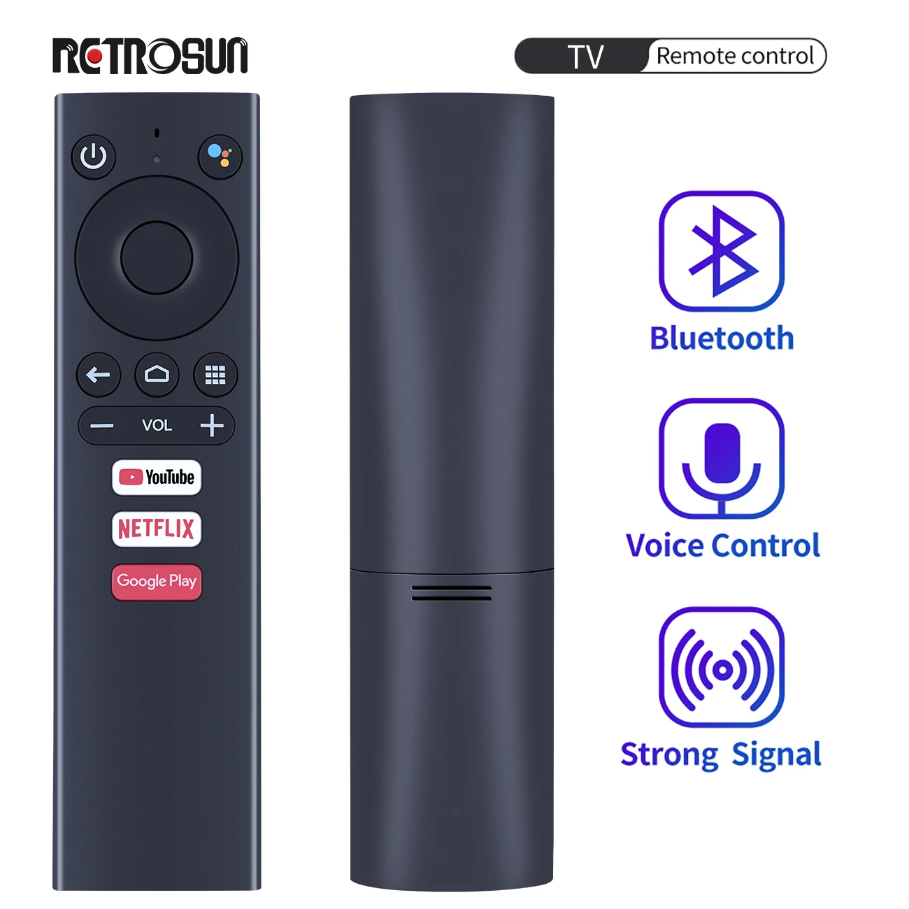 Voice Bluetooth Remote Control For Ematic 4K UHD Android TV Box AGT418 AGT419