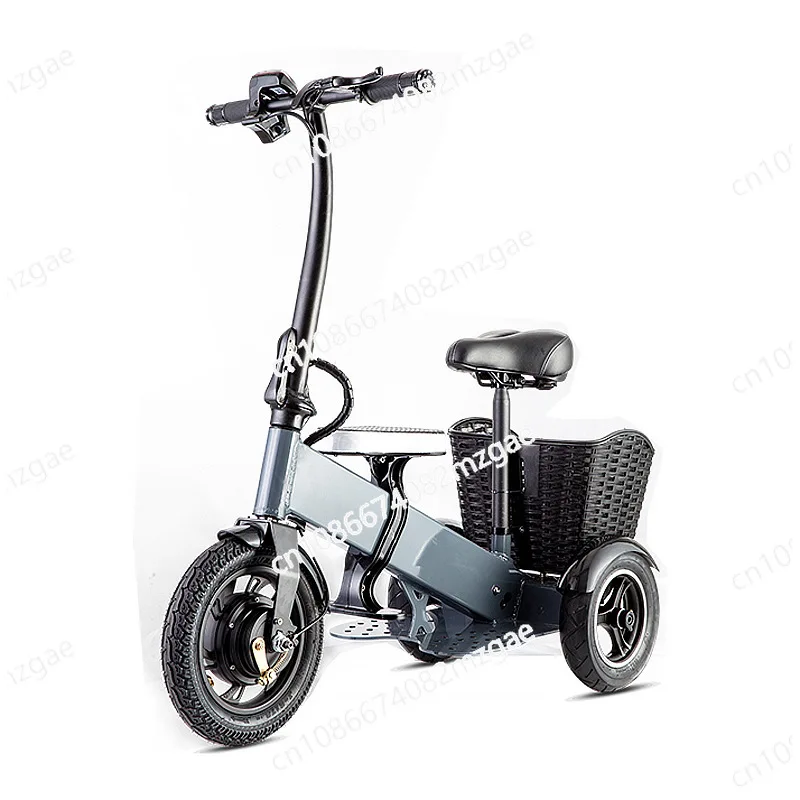 K7-12 simple, portable, lightweight, mini folding electric bike, family friendly, male and female three wheeled electric bike
