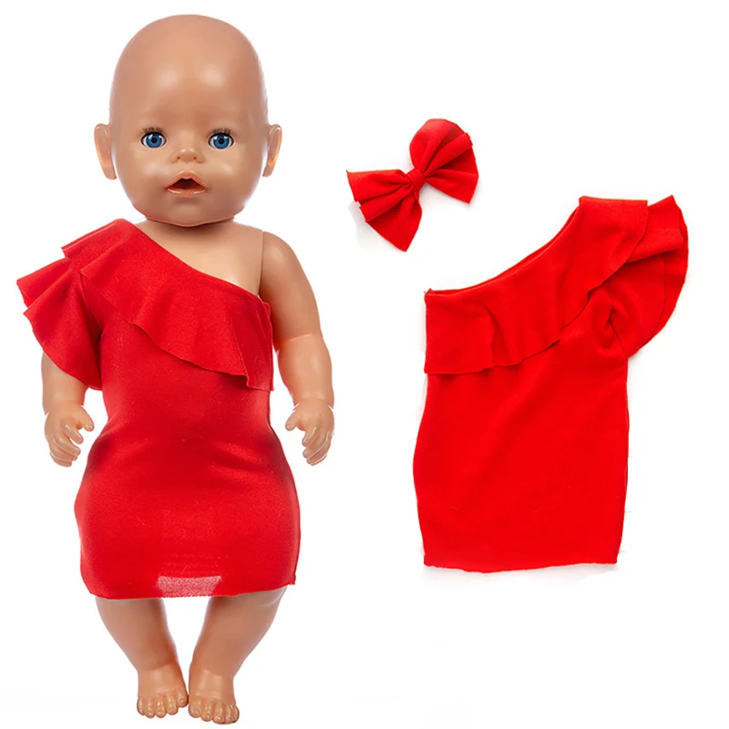 43cm Baby Doll Boy Clothes 17 inch Boy Dolls Shirt And Pants Toy Doll Outfit