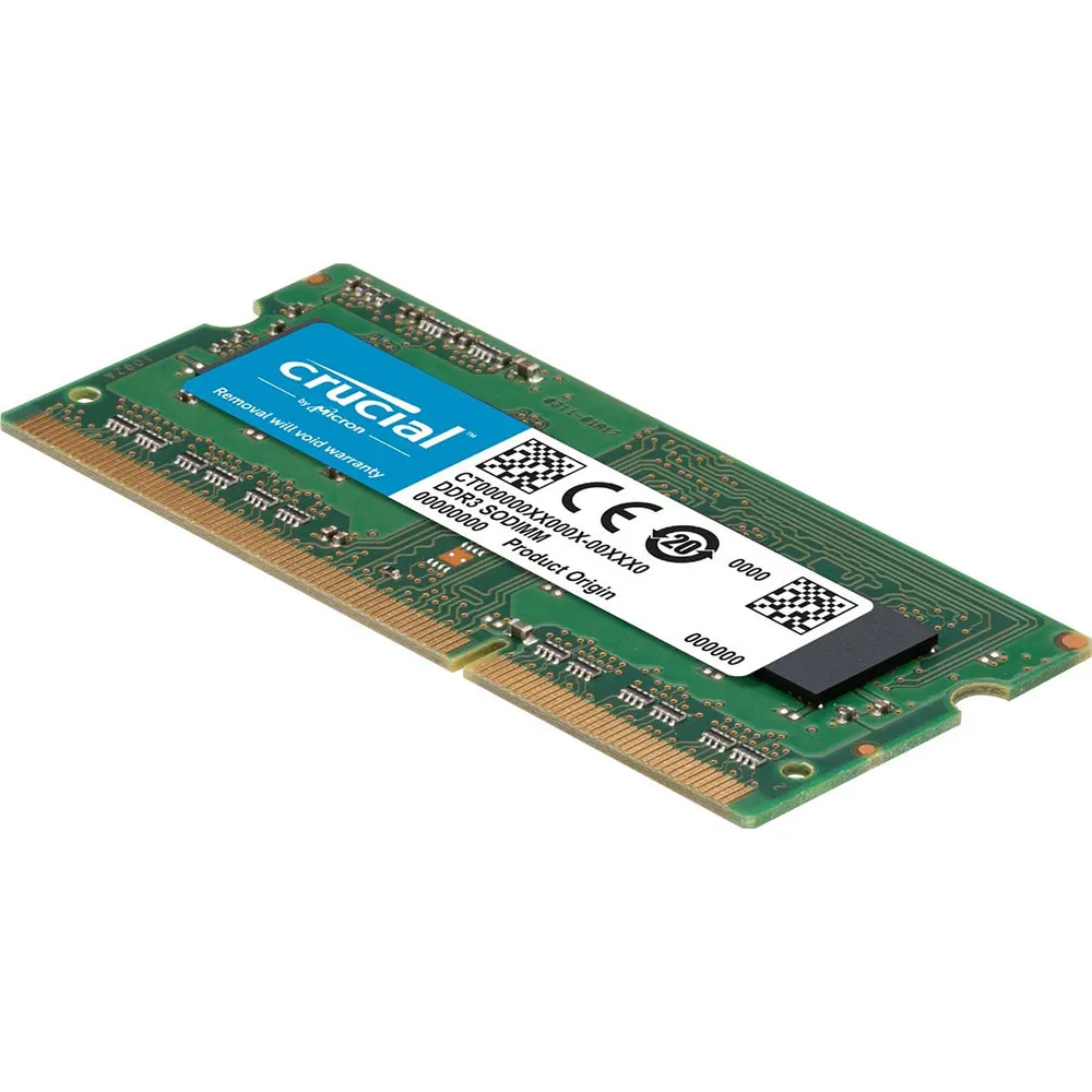 Crucial DDR3 DDR3L Laptop Memory RAM 8GB 1600MHz 8GB 1866MHz PC3-12800 PC3L-12800 14900 Notebook 1.5V/1.35V SODIMM For Intel&AMD