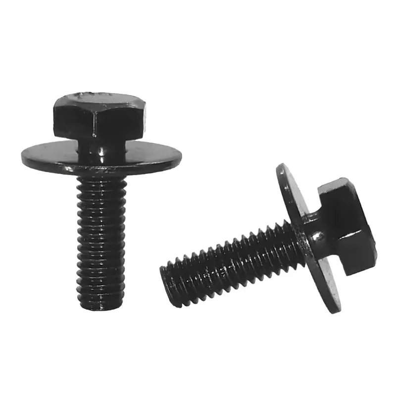 1011706161 10PCS R-70 Suitable for GM galvanized engine fender bumper fender liner screw 8.8 M6*19 flat head screw with gasket