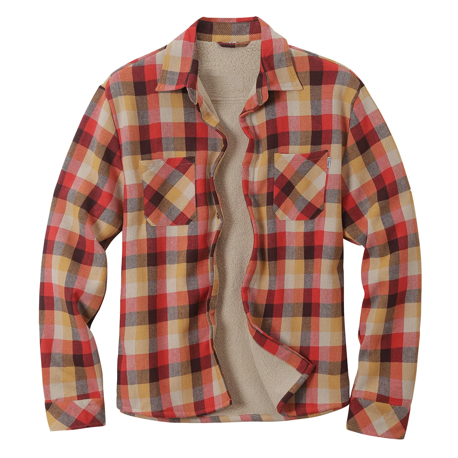 Men Daily Clothing 2024 Fashion Autumn Casual Plaid Long Sleeve Shirt Retro Youth Casual All-match Tops Men Shirt Coat