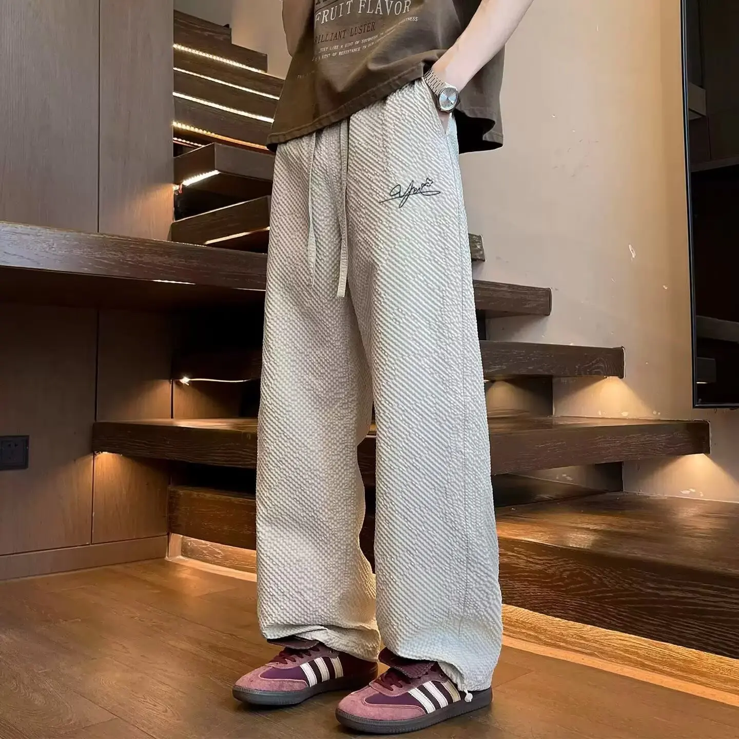

American Retro Sweatpants Hiphop Silver Snake Black Stylish Casual Street Dance Sports Paratrooper cargo Sports Pants y2k trouse