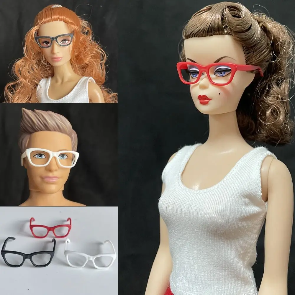 Ręcznie robione plastikowe okulary dla lalek 1/6, modne, wielokolorowe, codzienne pończochy, akcesoria DIY, mini dla lalek BJD 1/3 30/60 cm