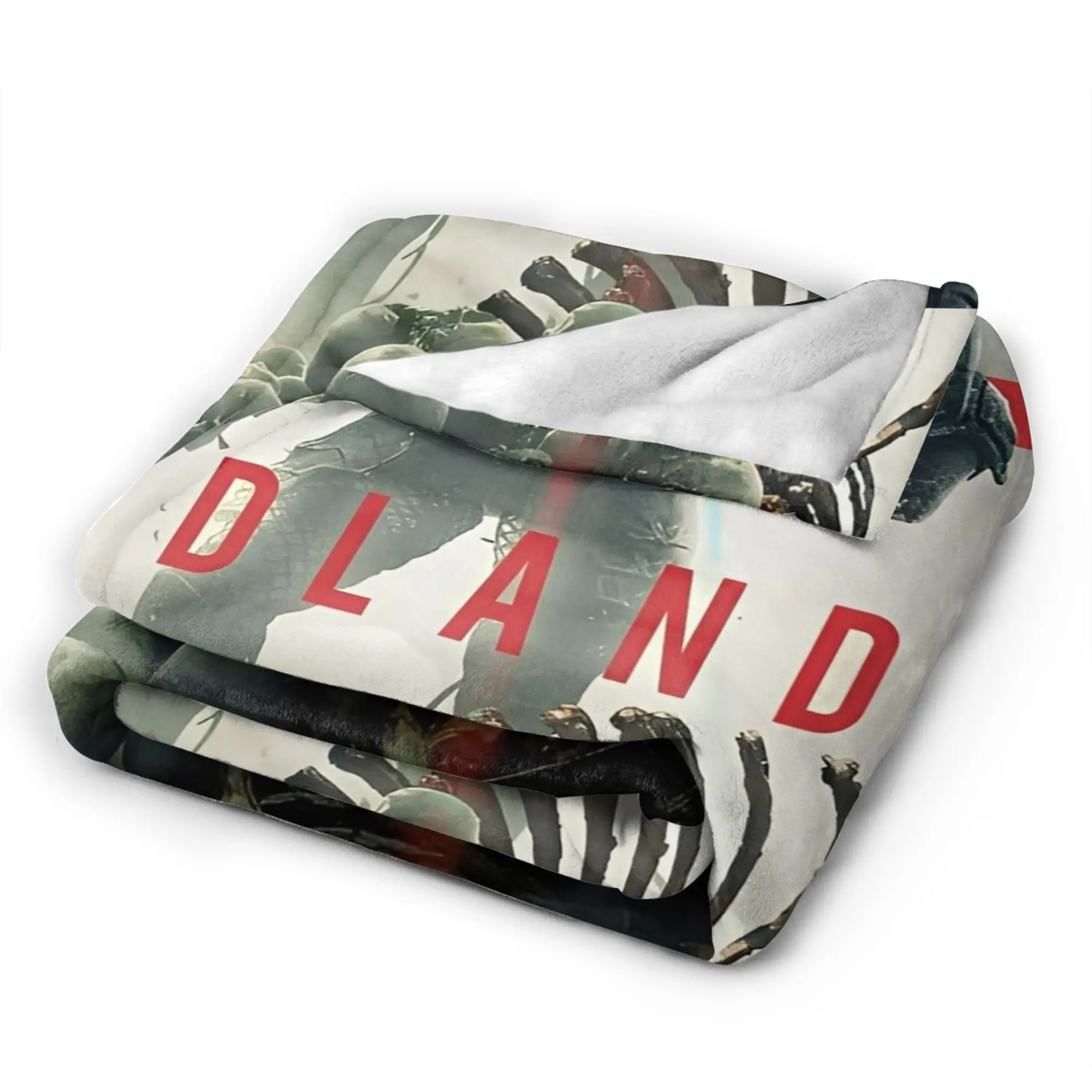 Cozy Predator: بطانية Badlands Merch بطانية مزخرفة للفراش من الصوف فائق النعومة للأريكة