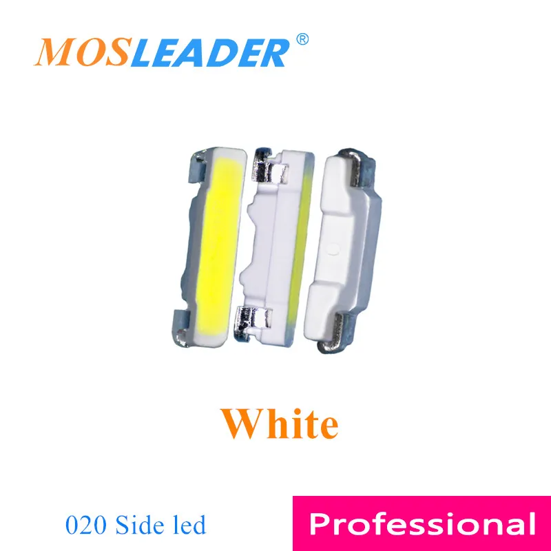 Mosleader 5000pcs SMD LED 020 Side led 3806 White 3.8*0.6 Side bright light emitting diodes Chinese Single color high quality