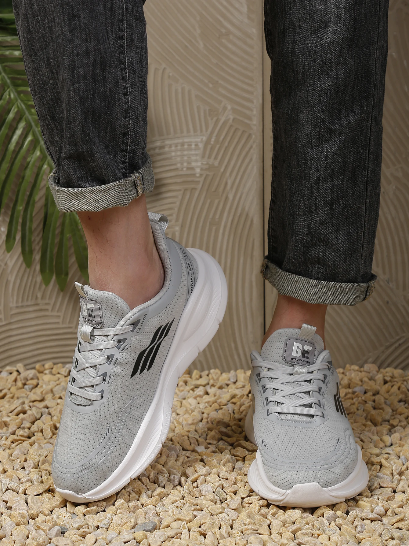 Atmungsaktive Laufschuhe aus Mesh für Damen und Herren, Sport- und Freizeitschuhe mit erhöhter Sohle, Outdoor-Freizeitschuhe – Detail 13