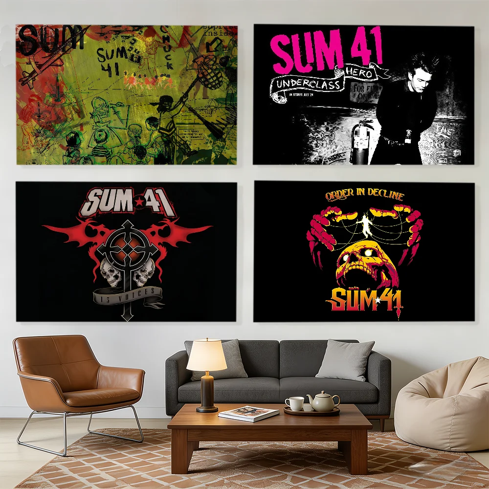 Band S-Sum 41 flag Decorative Banners Suitable For Outdoor Camping Family Parties And Garden Walls Gift