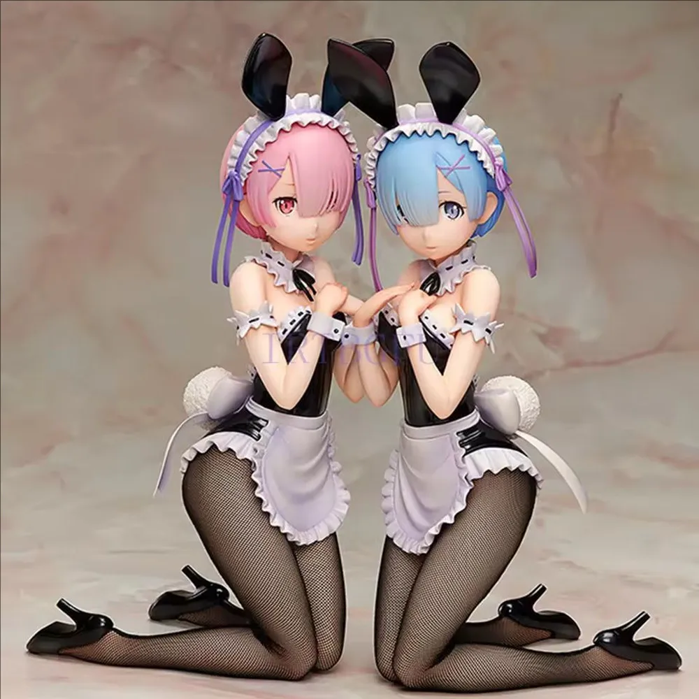 

B-style Re:ZERO Starting Life in Another World Ram Bunny Girl Anime Figure Rem Action Figure Adult Sexy Model Doll Toy Gift