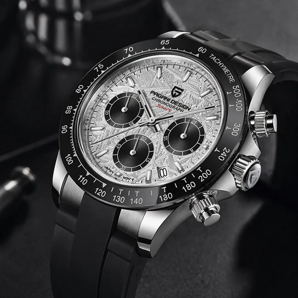 PAGANI DESIGN New PD-1664 Multi Functional Men Quartz Watches Top brand Sapphire Glass Chronograph 100M Waterproof Watch for Man