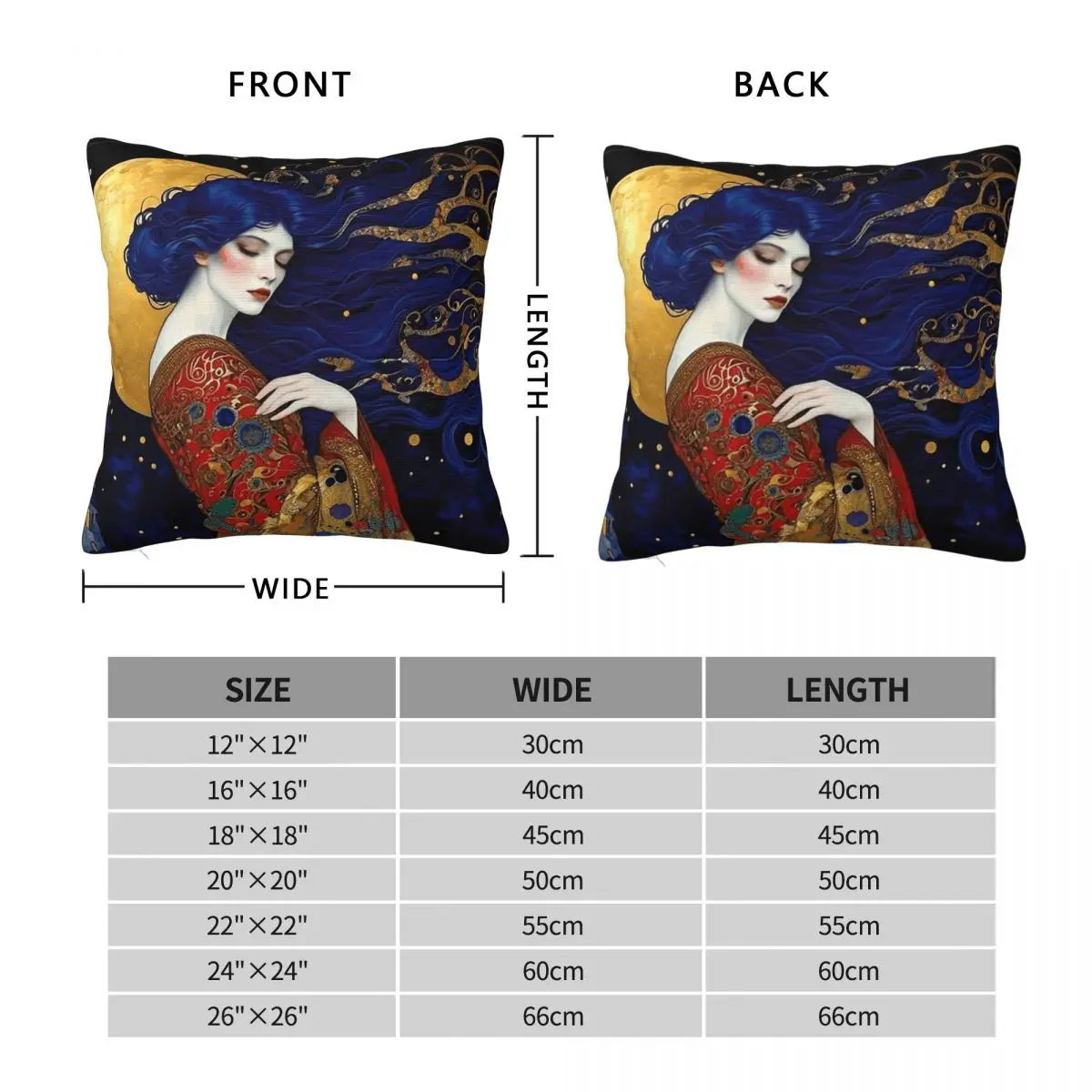 Night Dreams Square Pillowcase Polyester Linen Velvet Printed Zip Decorative Home Cushion Cover 45x45