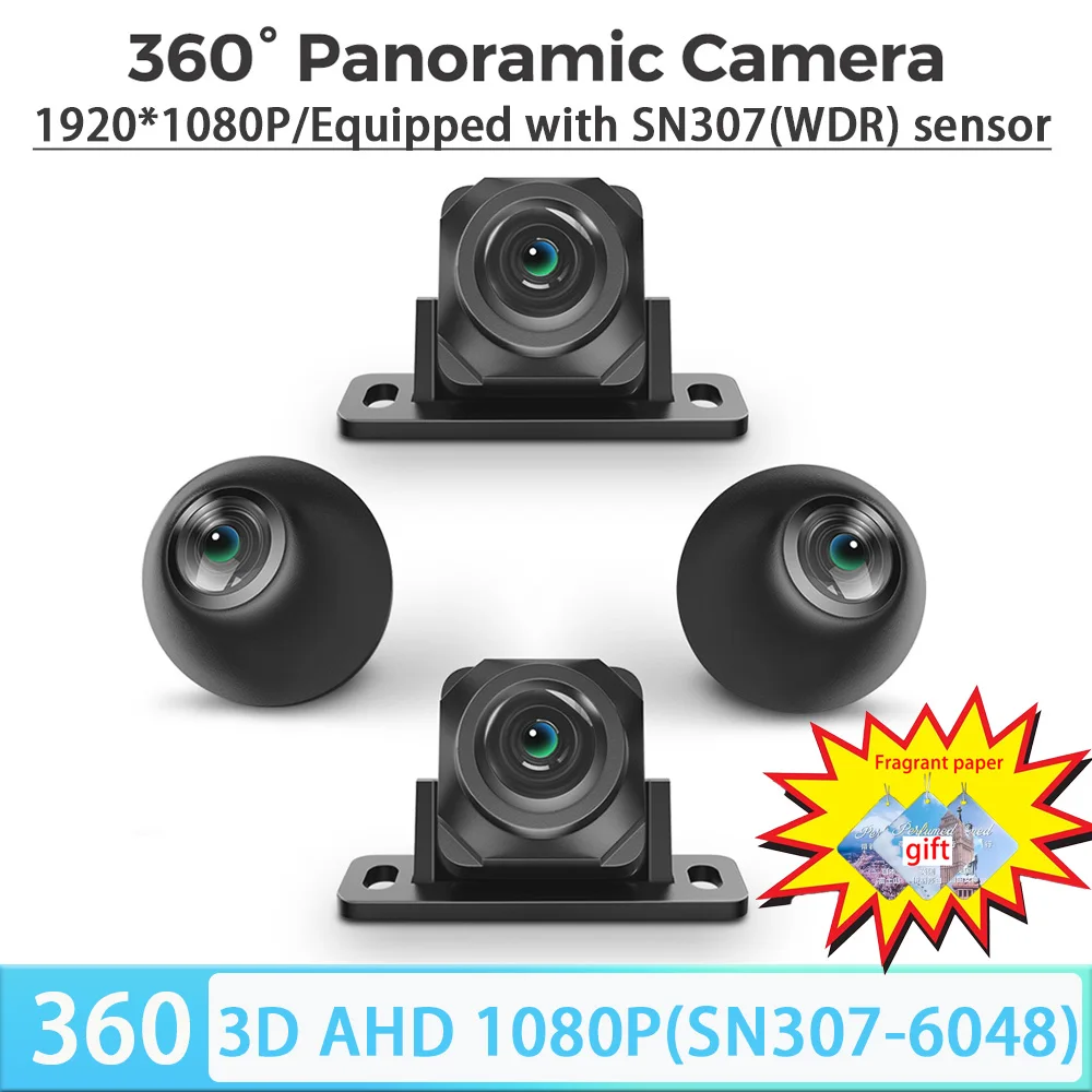 

360 Camera sn307 WDR Chip AHD 1080P 25fps lens-6048 IP68 Waterproof for Android Auto Radio