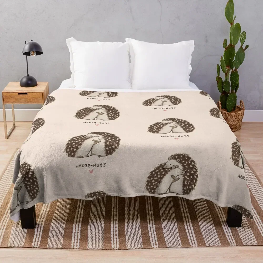 Hedge-hugs Throw Blanket Flannel Hair Decorative Throw Blankets