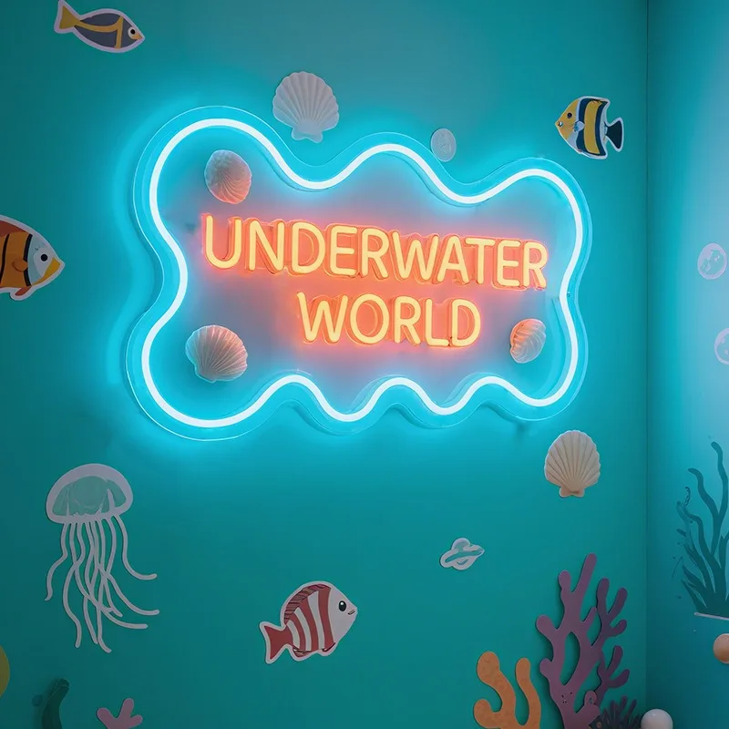 Neon custom aquarium modeling lights luminous characters custom shop decoration landscape lights wholesale