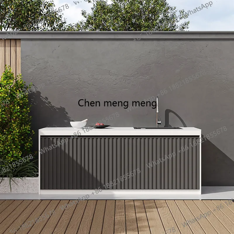

cc182 Outdoor wash basin Outdoor courtyard Garden pool Basin integrated cabinet Rock slab locker