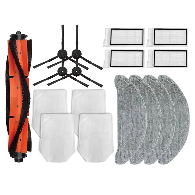 

ABKS-For Roidmi Eve Plus SDJ01RM / XCLEA H30 Plus / H40 Plus Vacuum Cleaner Accessories Brush Hepa Filter Mop Dust Bag