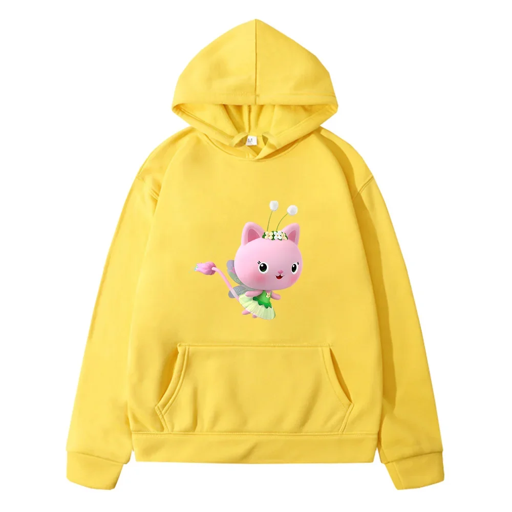Gabbys Dollhouse Hoodies Fleece Sweatshirt Kids Clothes Girls Anime Jacket Y2k Sudadera Boys Autumn Pullovers Children Clothing image 6