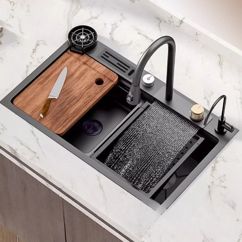 حوض المطبخ 304 الفولاذ المقاوم للصدأ العسل نانو #2