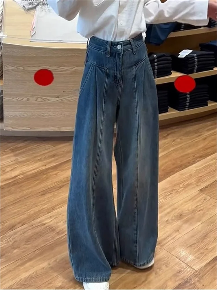 

High Waist Wide Leg Jeans Women's Loose Fit Summer New Sle plus Size Pear ape Slimming Jeans Straight Leg Pants