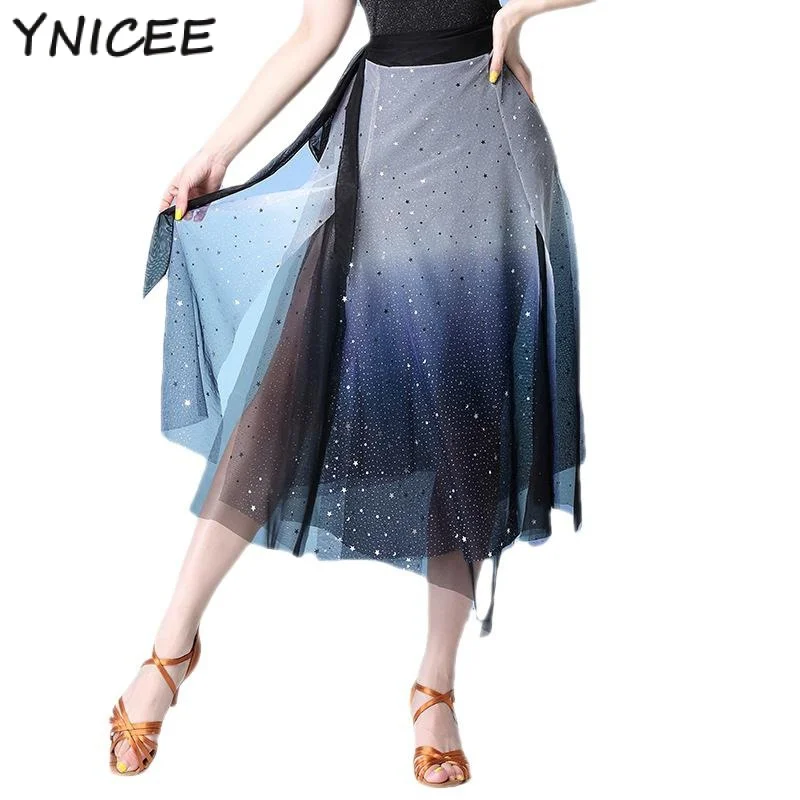 

Женский Блестящий шарф для танца живота, мини-юбка, Карнавальная одежда для выступлений, тренировок, костюмный аксессуар на талию и цепочке