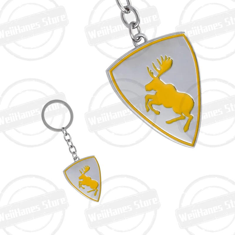Metal 3D Prancing Deer Elk Emblem Car Key Ring Keychain Badge Keyring For XC60 XC90 XC40 V70 V60 S40 S60 S80 S90 V40 Moose Test