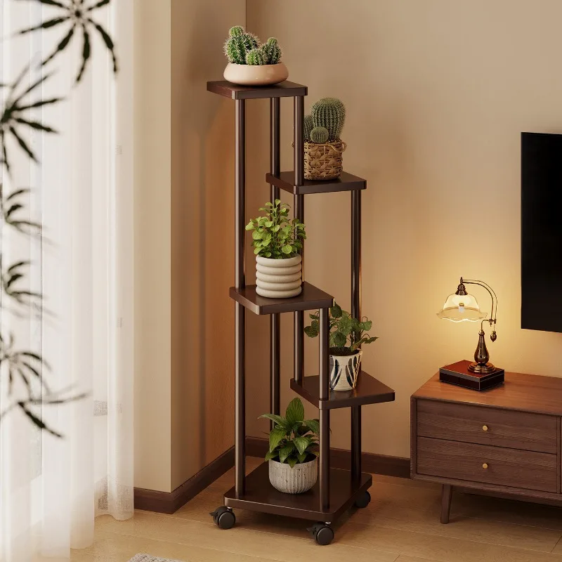 Balcony Plant Stand Ladder Style Multi Tier Floor Shelf Living Room Succulent Pots Plantenplanken Plant Stand Flower Stand