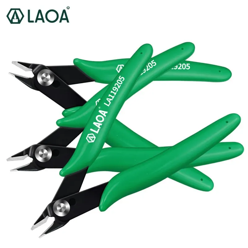 LAOA Electronic Shears 5 Inch Oblique SK5 Nose Mouth Pliers Multifunctional Nippers Cable Cutting Side Snips