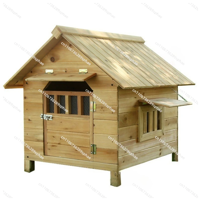 Indoor and outdoor dog cages, wooden kennels, dog cages, four-season kennels