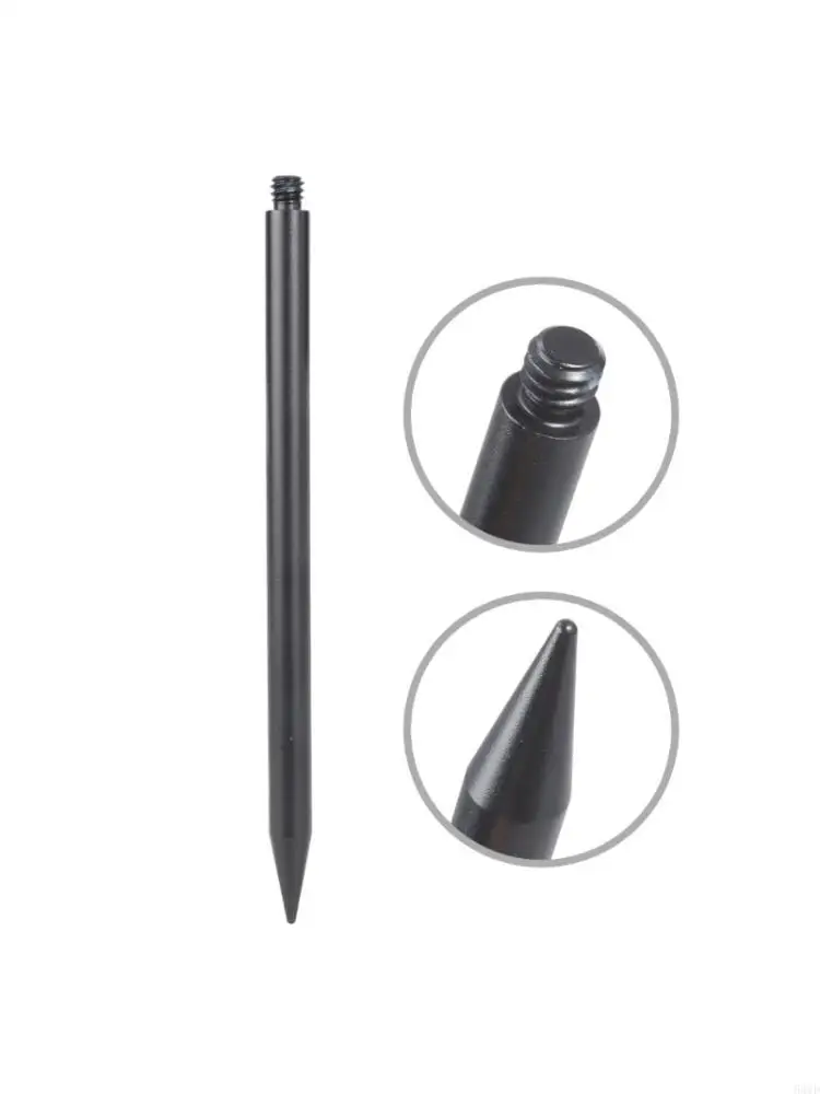 Tripod Foot with 1/4in Connection Carbon Fiber Tube Connector Extension Rod For Camping Lights and Fishing Equipment